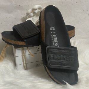 Birkenstock Black Slide Sandals NWOT